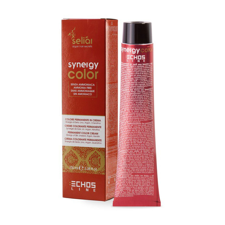 Безаміачна крем-фарба для волосся Echosline Seliar Synergy Color з арганою та кератином 5.2 Light Chestnut Violet, 100 мл