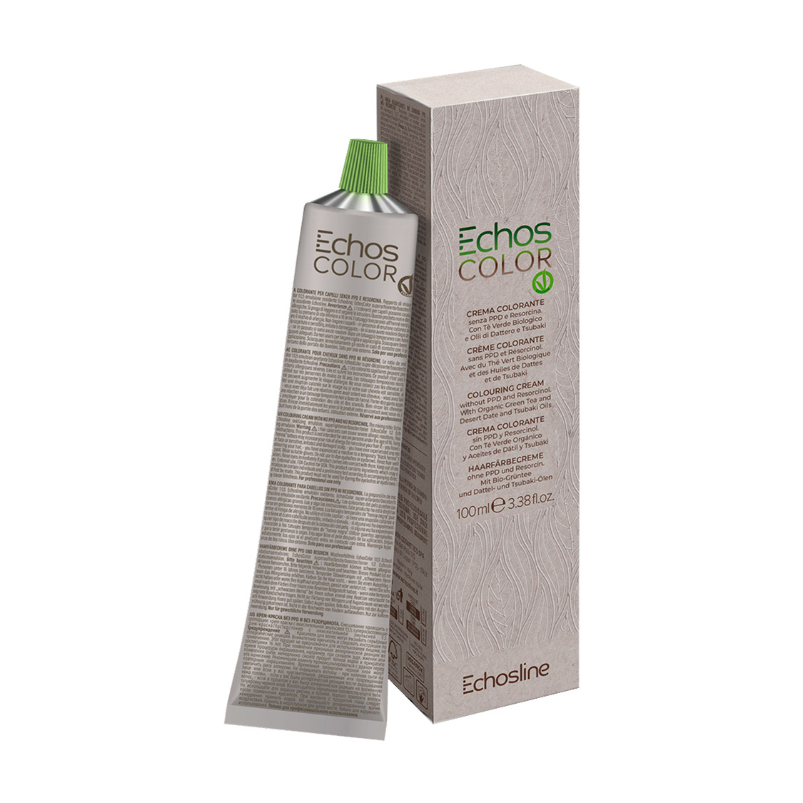 Крем-фарба для волосся Echosline Echos Color Colouring Cream без резорцину та параденілендіаміну міді, 10.402 Холодний мідний платиновий блонд, 100 мл